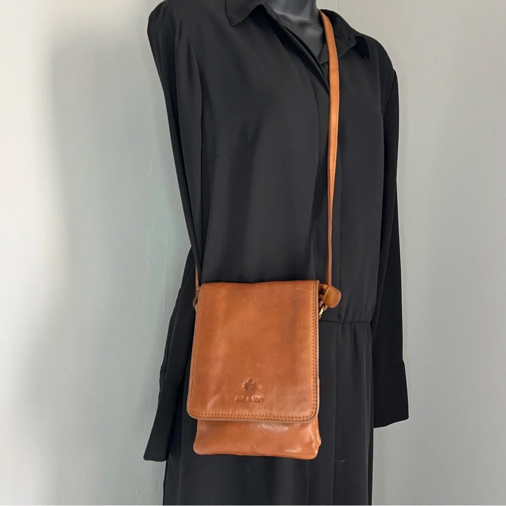 Oak & Tan Linzia Cognac Leather Crossbody Bag - Picture 12 of 14